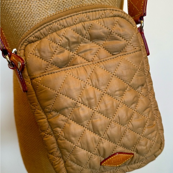 MZ Wallace METRO Tan Quilted Crossbody Bag - Picture 3 of 9